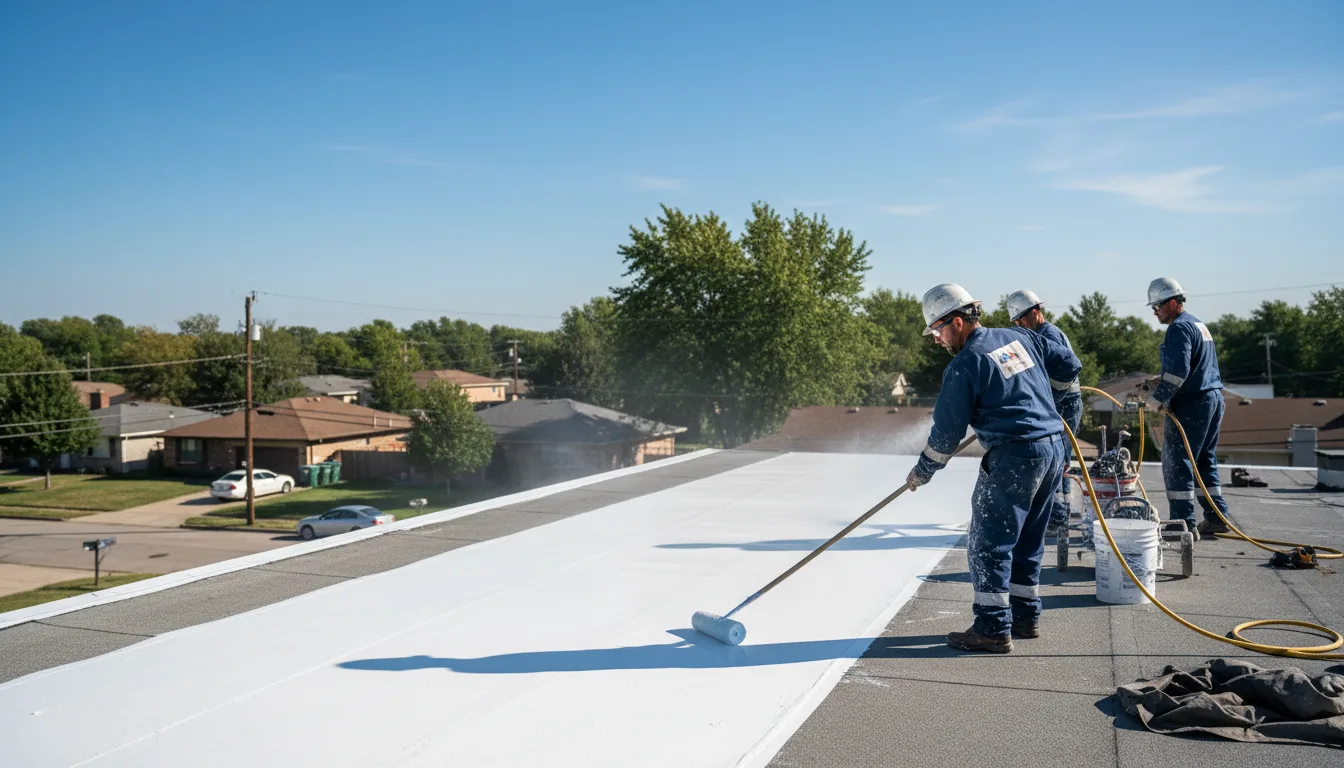 Commercial roof coating in Cibolo, TX near me